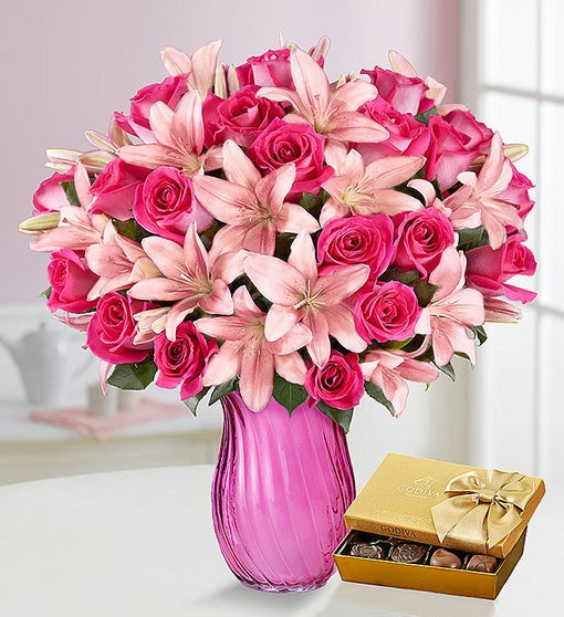 爆買いしたい Deluxe Pink 161808 - Bouquet.com Lily Rose 茶