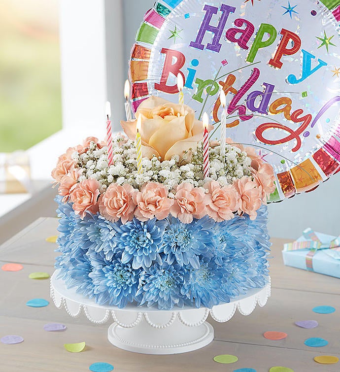 Floral Birthday Cake - Centerville Florists