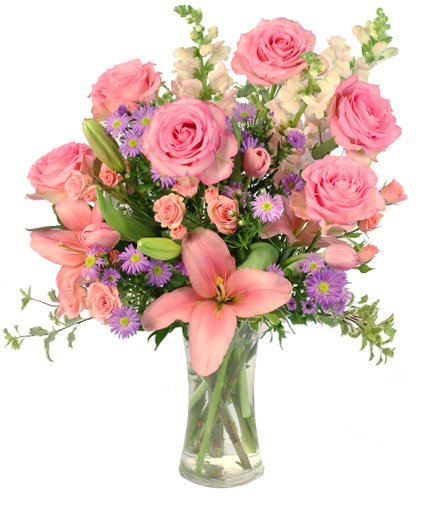 Rose's Blush Flower Delivery Knoxville TN - Petal Pushers