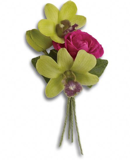 Orchid Celebration Boutonniere Flower Bouquet