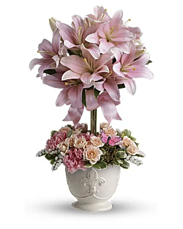 Blushing Lilies Flower Delivery Gaylord MI - Rosemary & Pepper Flower Co