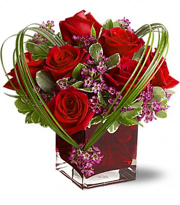 Sweet Thoughts Bouquet with Red Roses