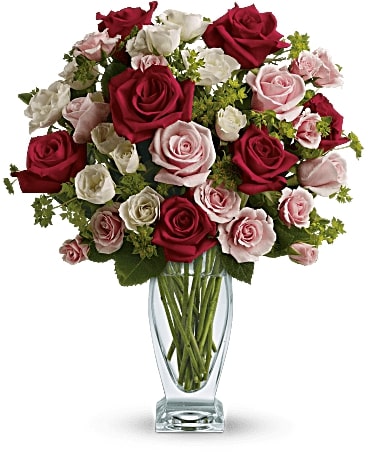 Cupid''s Creation with Red Roses Flower Bouquet