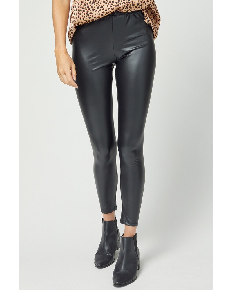 Entro Black Faux Leather Leggings in Green Bay WI - Enchanted Florist