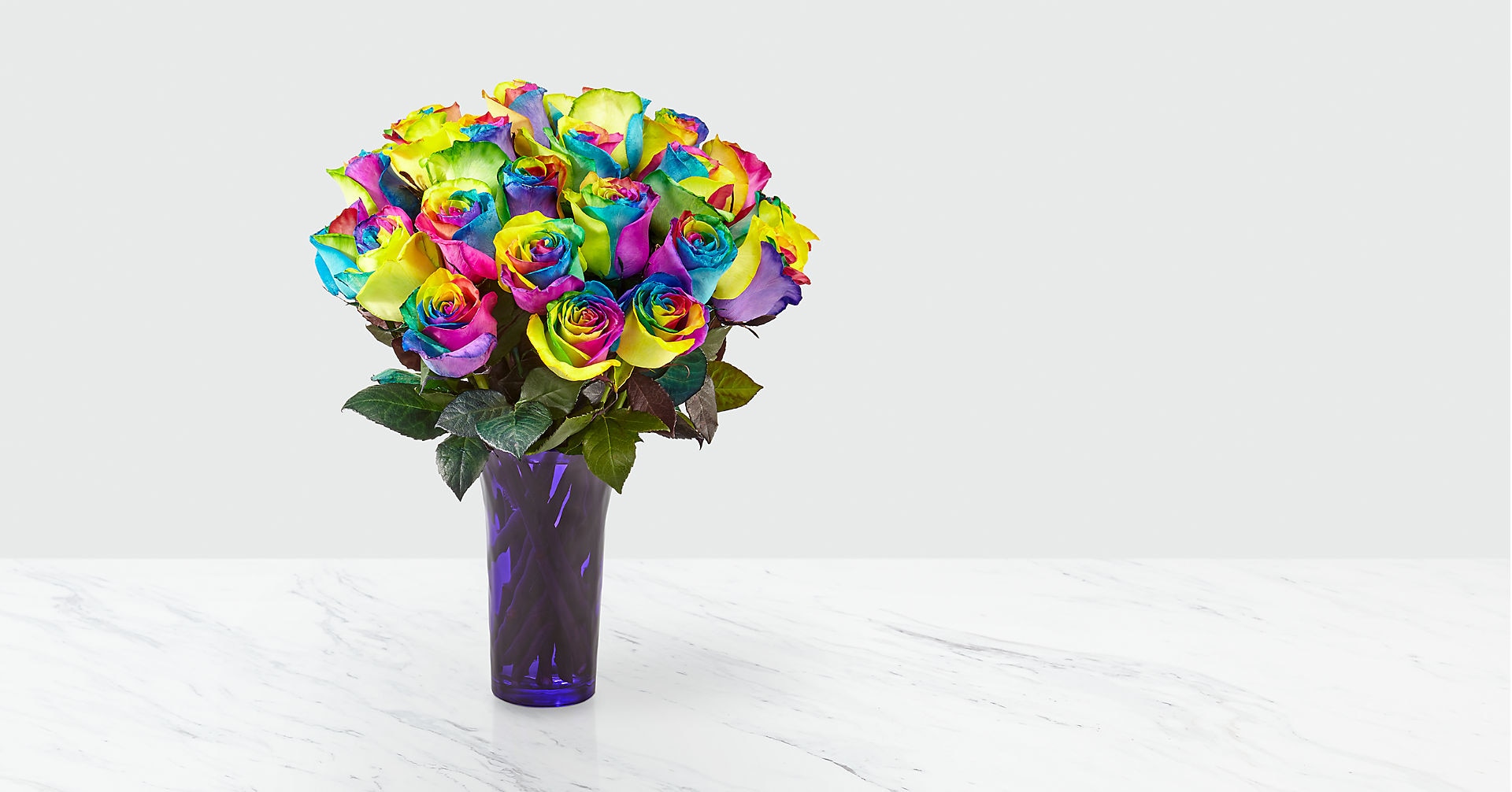 Time to Celebrate Rainbow Rose Bouquet Flower Delivery Toronto ON