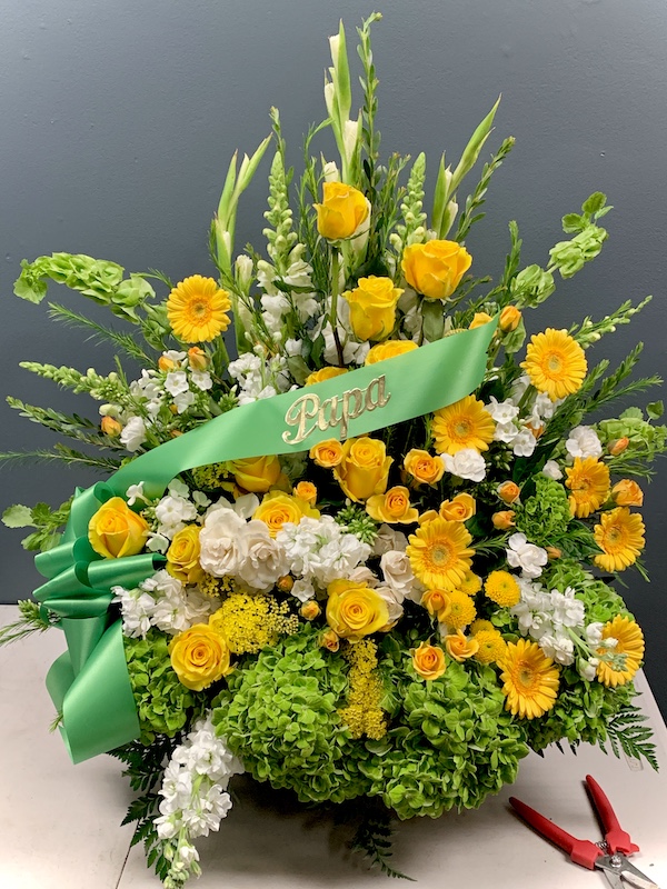 Triumphant Tribute Sympathy Basket Flower Delivery West Roxbury