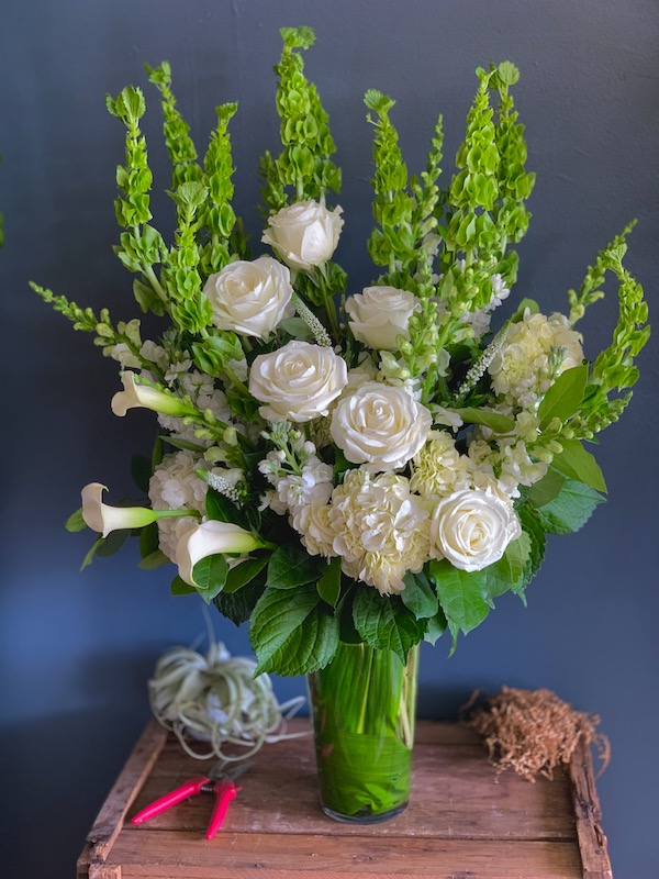 Classic Sympathy Vase Flower Delivery Roslindale Massachusetts The