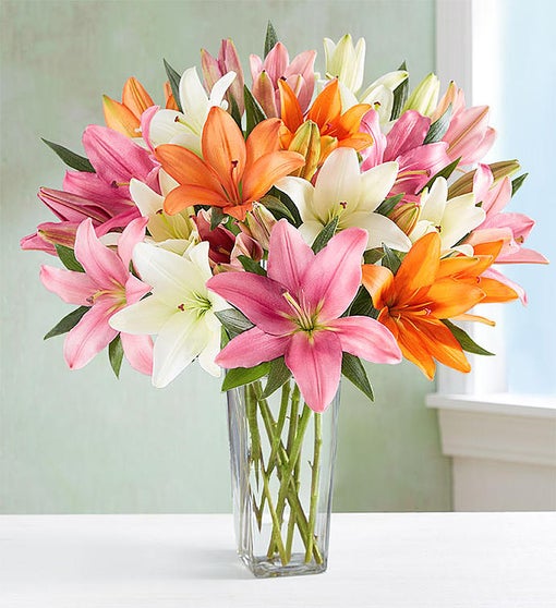 【お気に入り】 Lily Summer Vibrant Bouquet 92926 - 1800Flowers.com | その他
