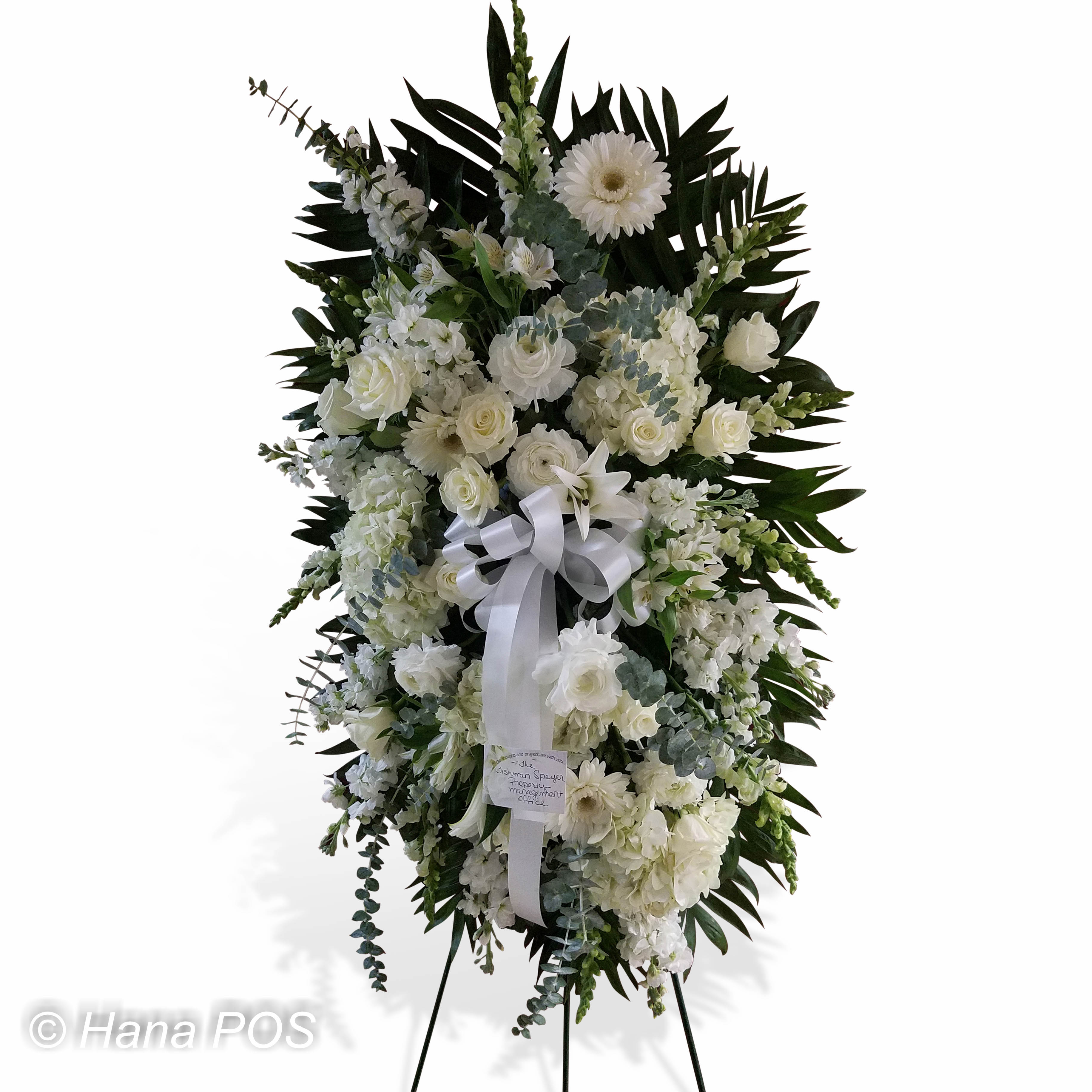 Eternal Sleep Standing Spray Flower Delivery Scituate MA Flowers and