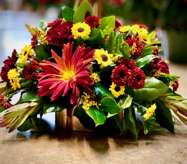 Fall Festival Centerpiece Flower Delivery Kokomo IN Banner Flower House