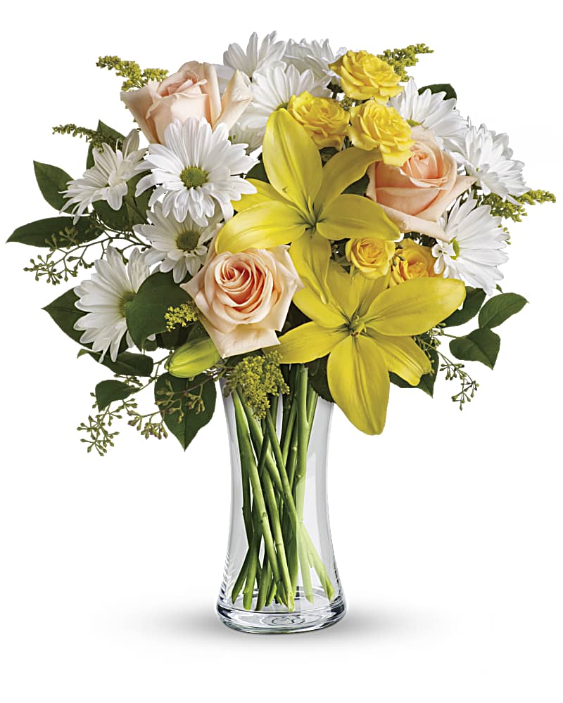 Daisy & Yellow Rose Bunch - #9227