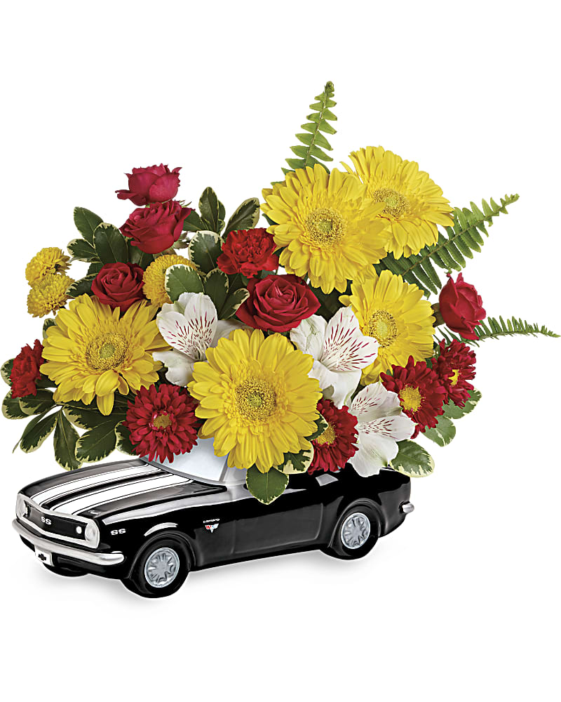 Teleflora Chevy With Roses Teleflora's '67 Chevy Camaro Bouquet - Teleflora