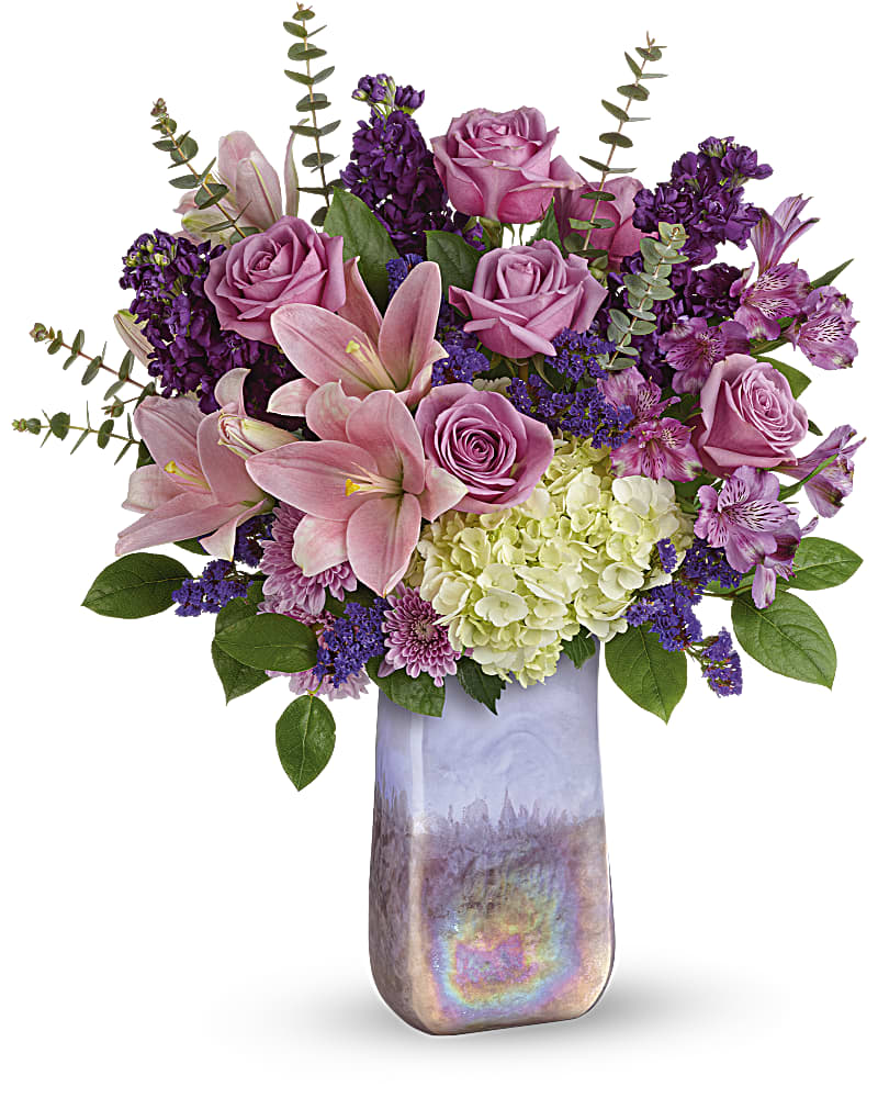 パープルローズ Teleflora's Purple Swirls Bouquet - Teleflora