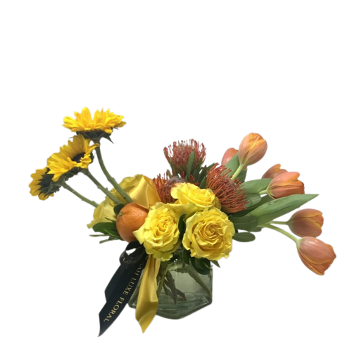 Citrus & Sunflowers Flower Delivery Little Rock AR Tanarah Luxe Floral