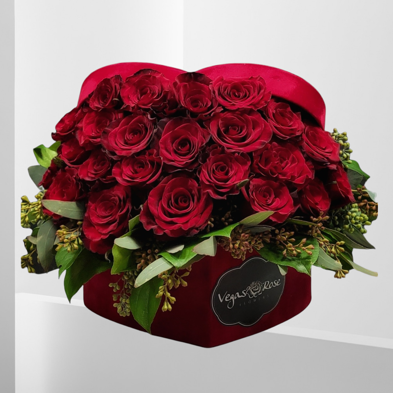 RED ROSES IN ANY HEART BOX Flower Delivery Las Vegas NV Vegas Rose