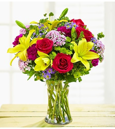 Happy Birthday Flowers In Vase