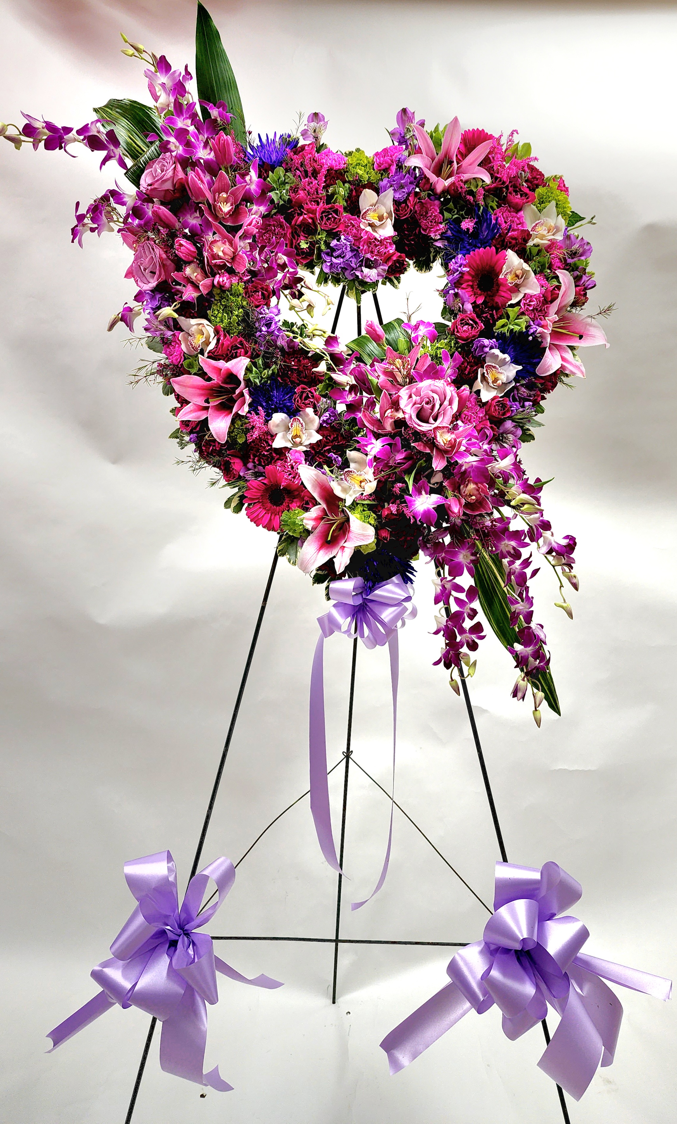 Discover your favorite brand Sympathy Pink Heart in Brooklyn, NY, unusual  funeral flowers