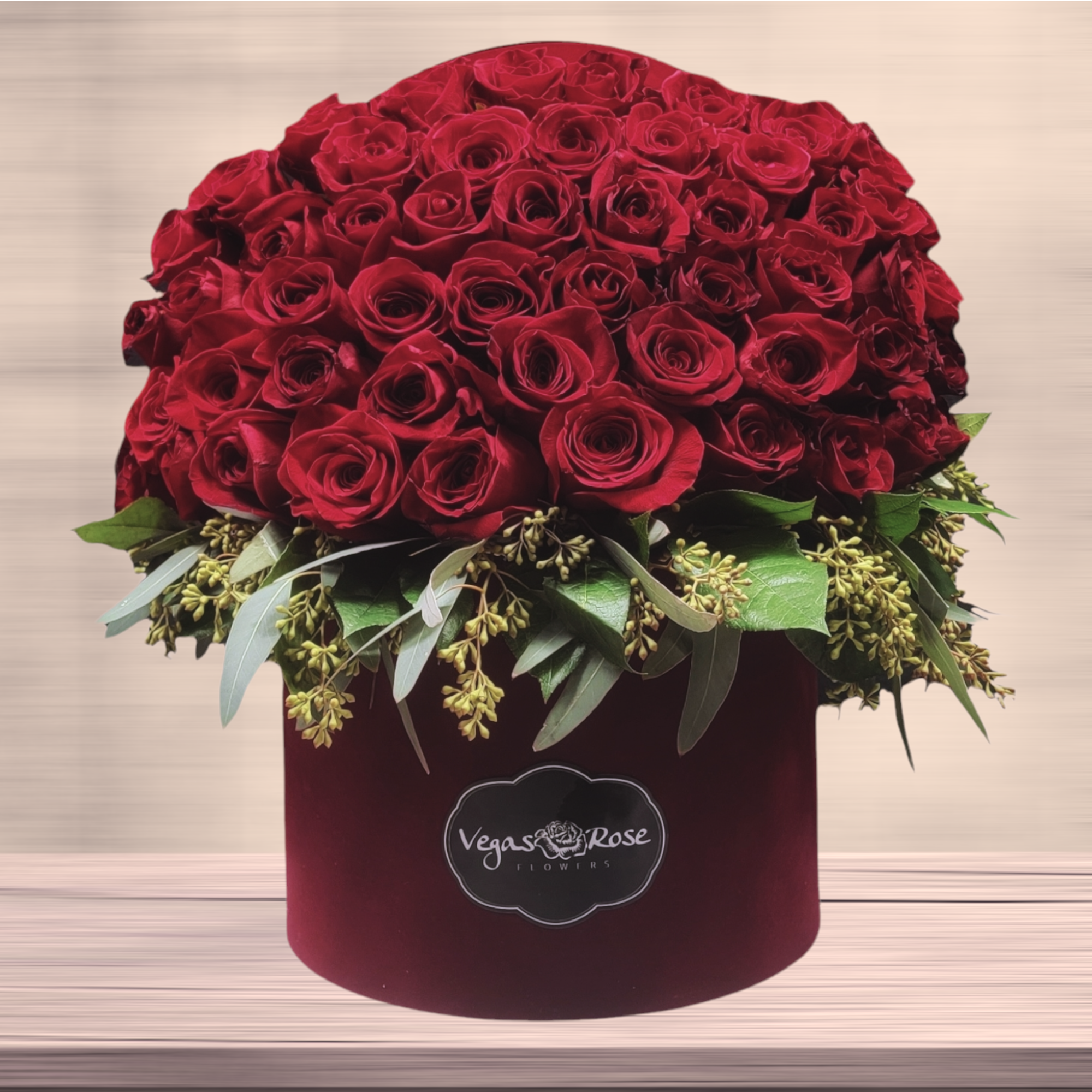 100 RED ROSES BOUQUET Flower Delivery Las Vegas NV - Vegas Rose Flowers