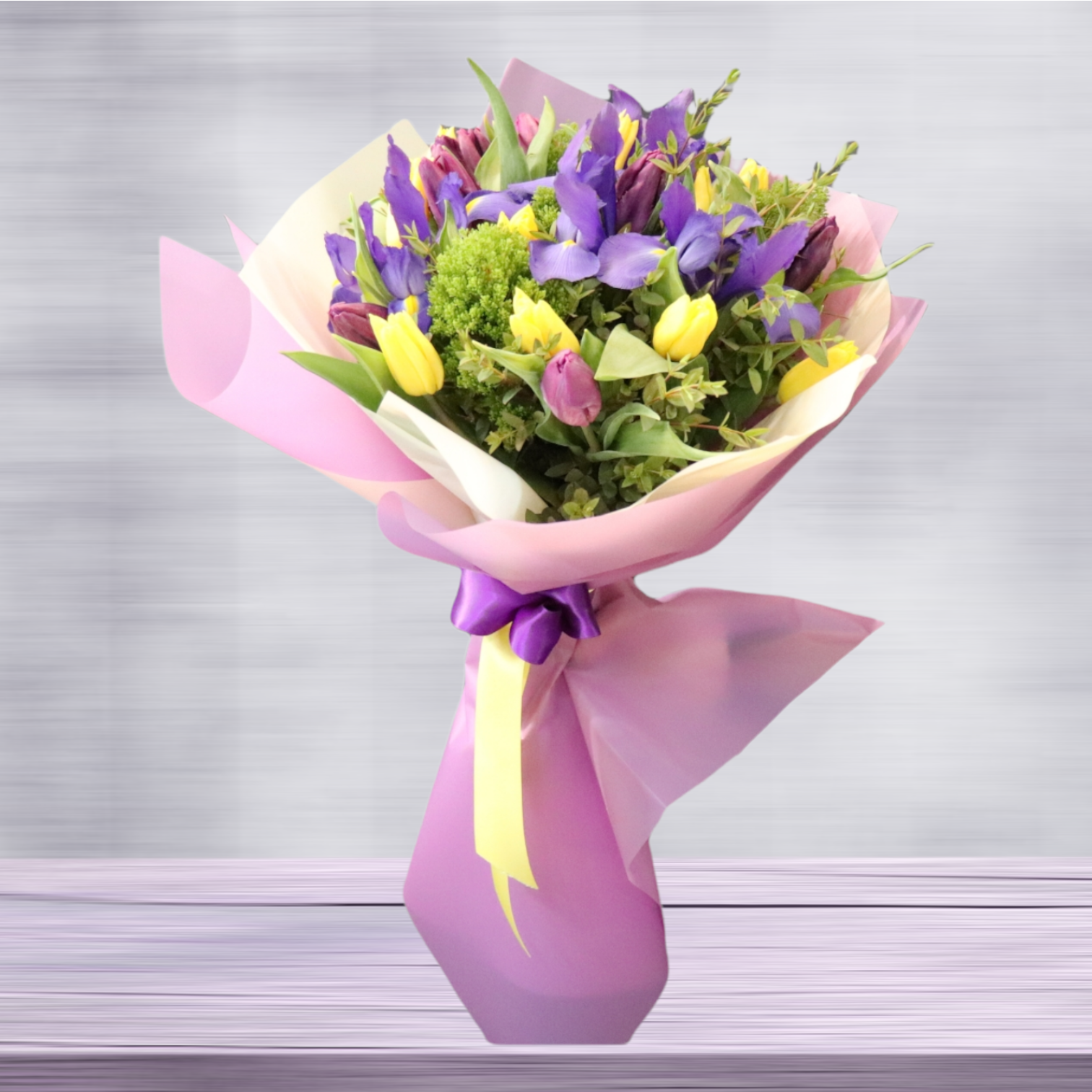 Tulips Mix Color Bouquet Flower Delivery Las Vegas NV Vegas Rose Flowers