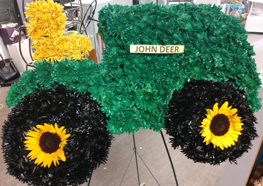 John Deere Tractor Flower Arrangement Funeral Best Flower Site