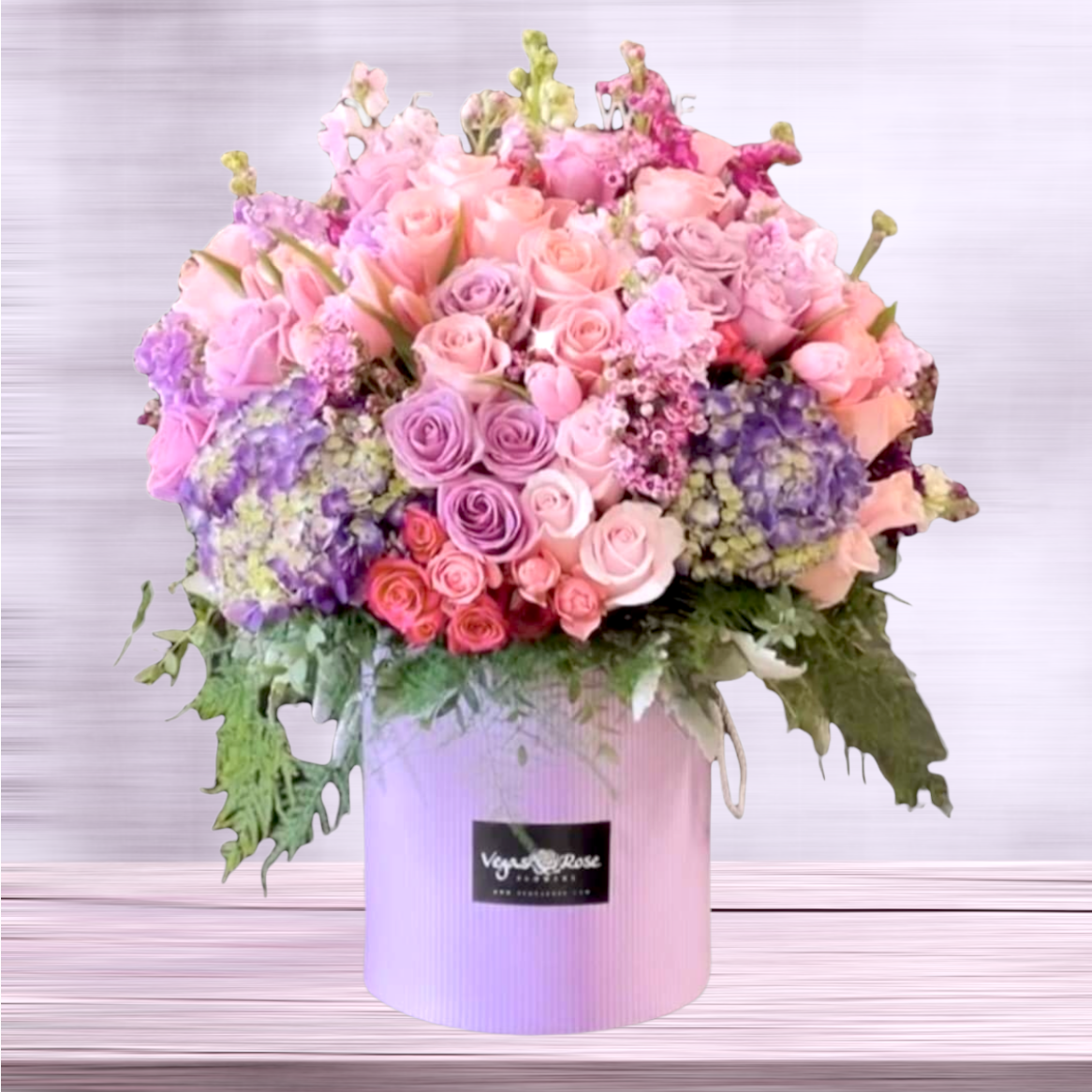 PINK ROSE GARDEN IN ANY COLOR BOX Flower Delivery Las Vegas NV Vegas