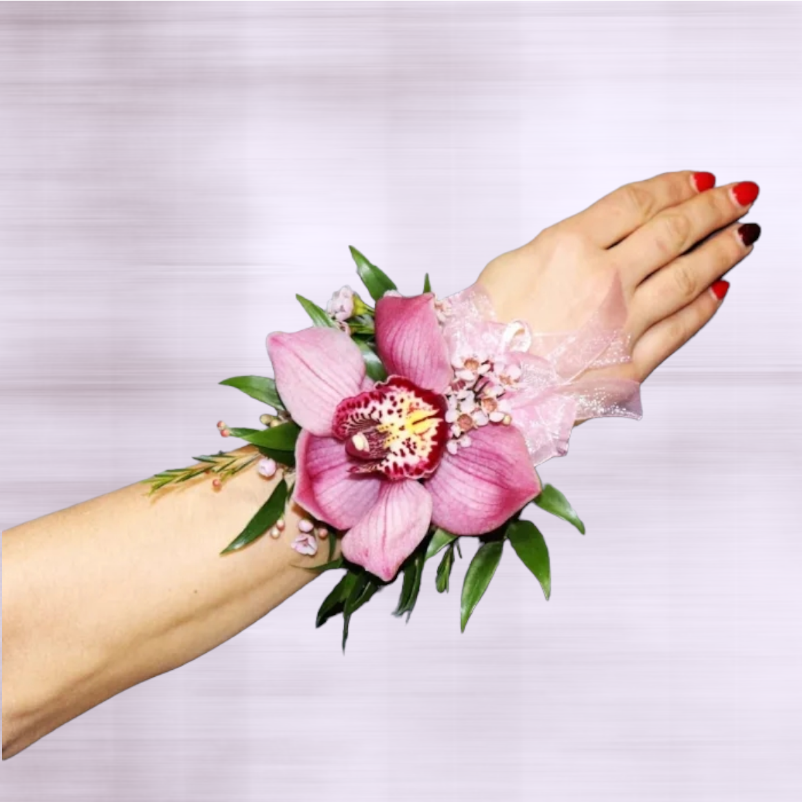 single white orchid corsage