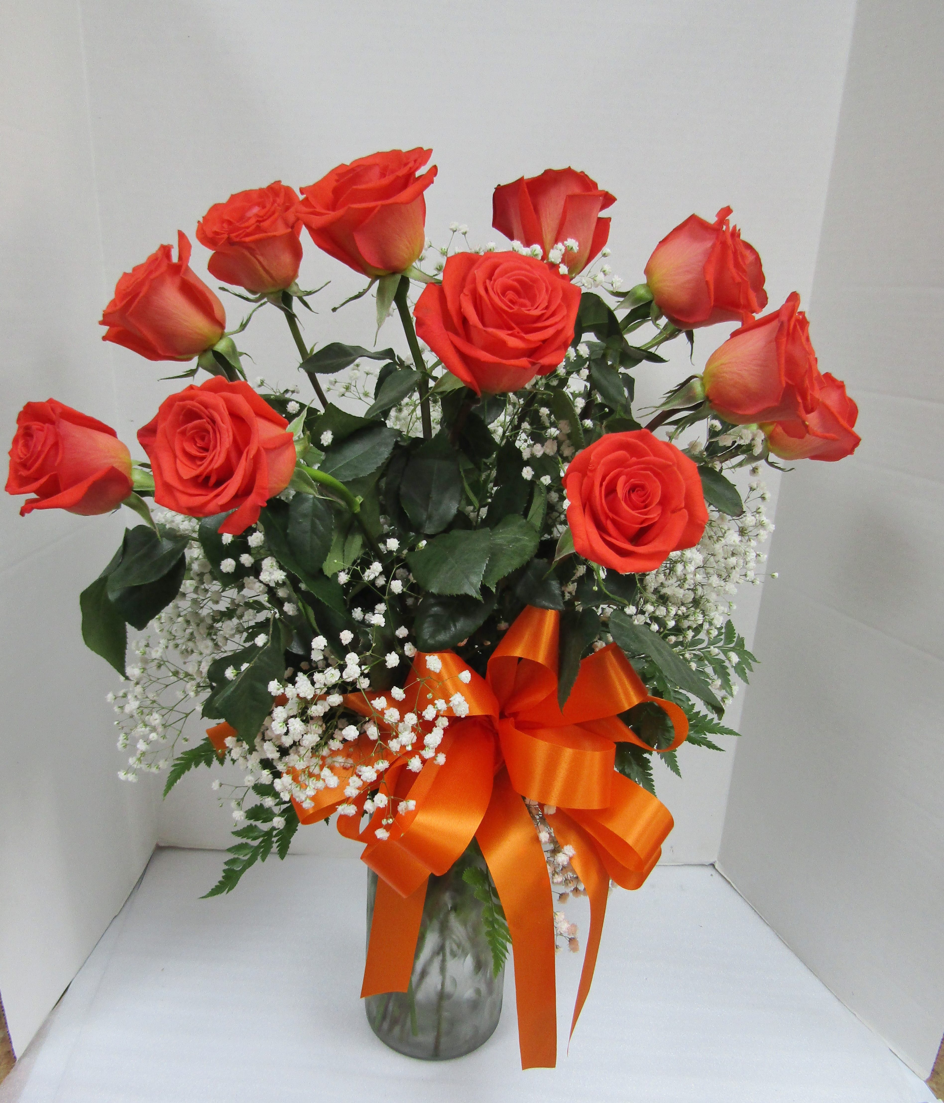 Orange Roses On Riverside 12 Orange roses