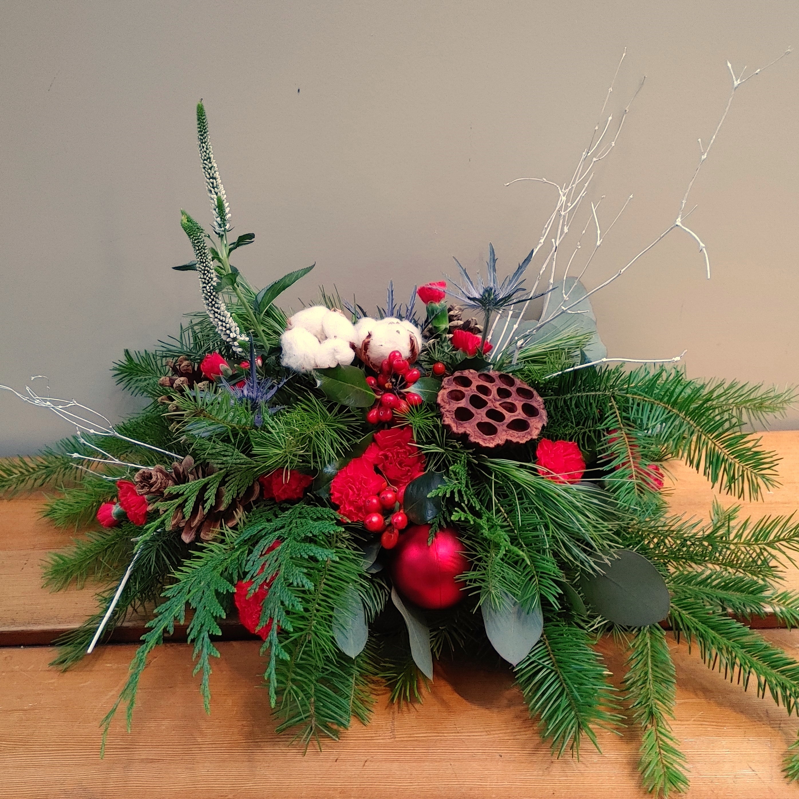Christmas Traditions Flower Delivery Victoria BC Poppies Floral Art