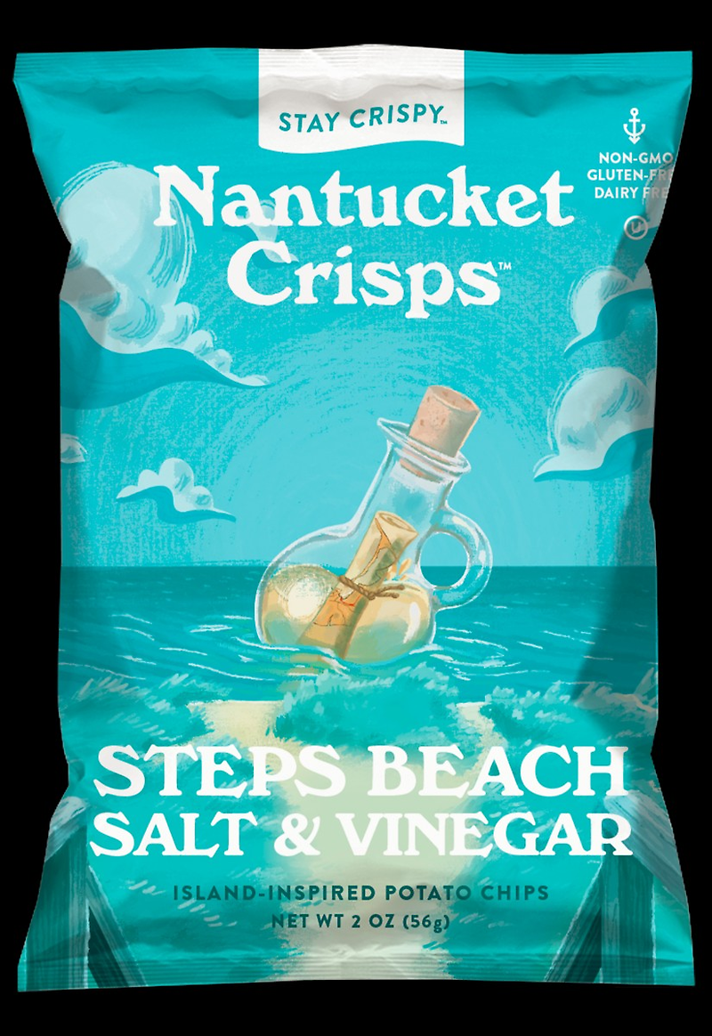 Nantucket Crisps, Steps Beach Salt & Vinegar Potato Chips Middleboro