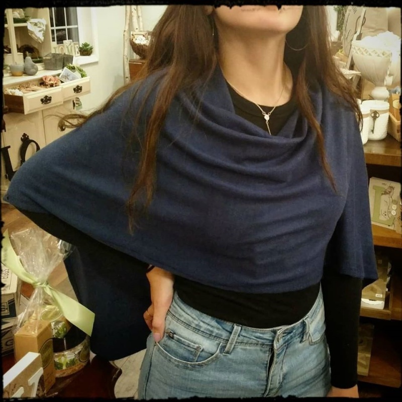 Simply Noelle Bordeaux Wrap, Denim Middleboro, MA Florist, Wine