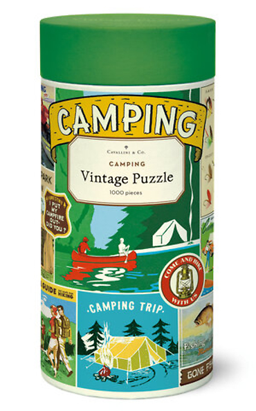 Cavallini Co. Camping 1000 Piece Puzzle Middleboro MA