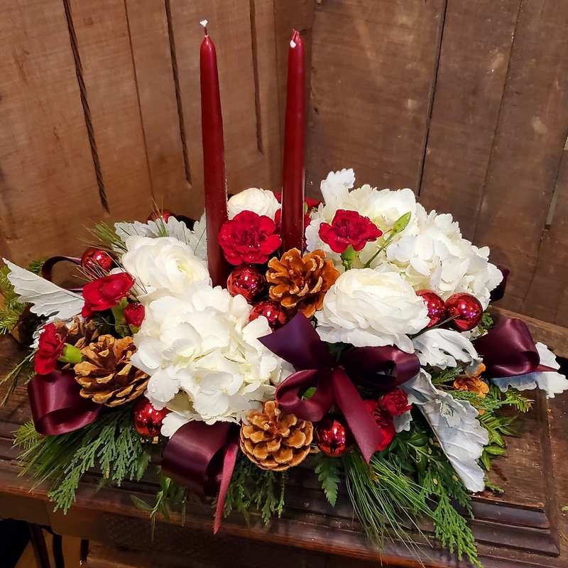 Christmas Wishes Centerpiece Middleboro, MA Florist, Wine & Gift Shop