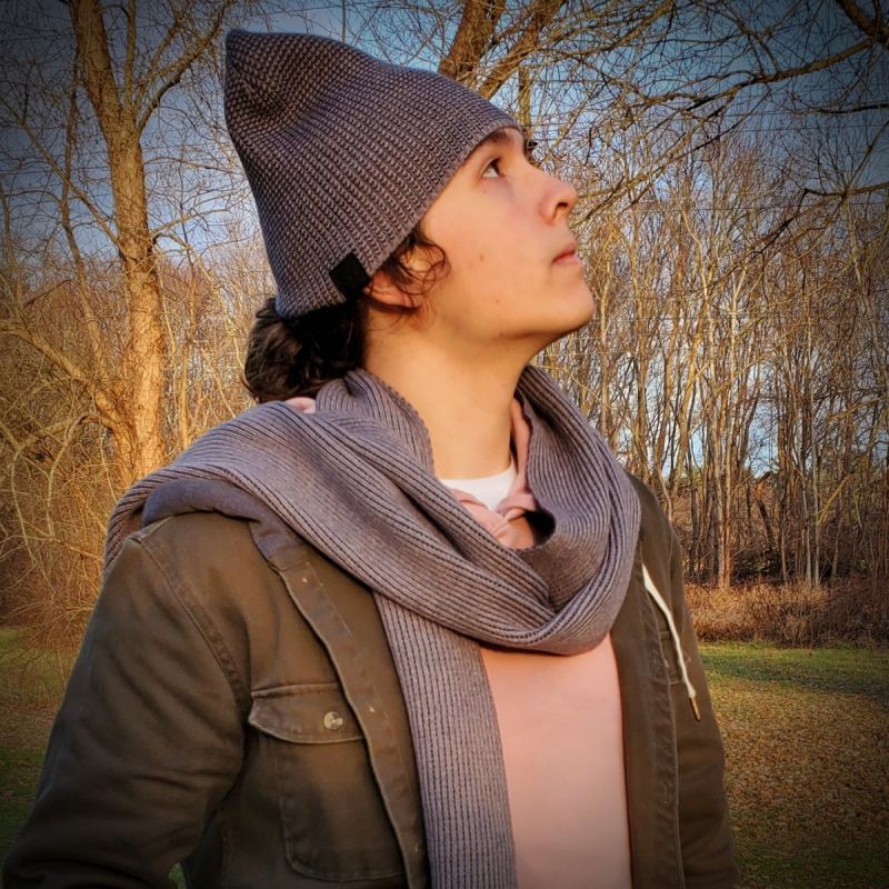 Simply Noelle Scarf With Buttons Women's Orange Simply Noelle