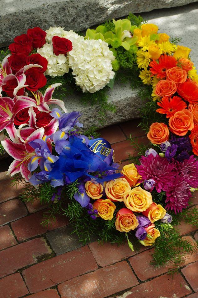 Heart Wreath in Sunflowers in Walpole MA - Flowers & More Design