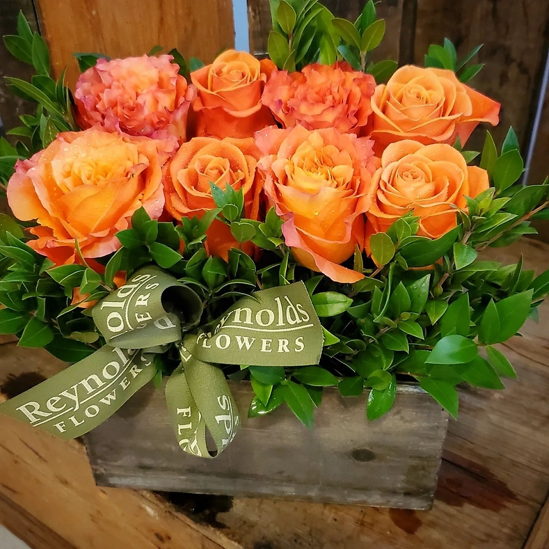 Uptown Box Bouquet, Orange Middleboro, MA Florist, Wine & Gift Shop