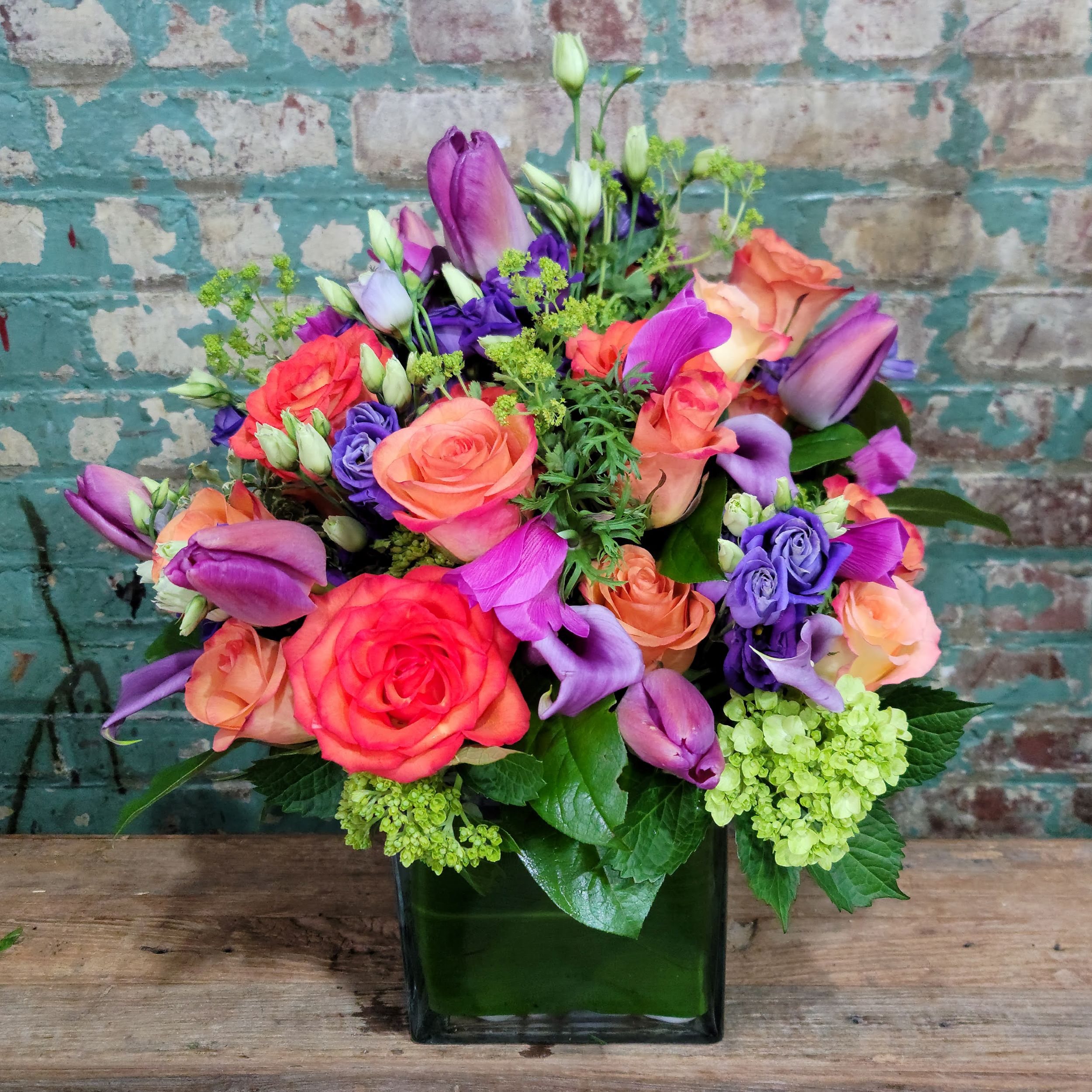Jewel Tones Flower Delivery New York NY Gramercy Park Flower Shop
