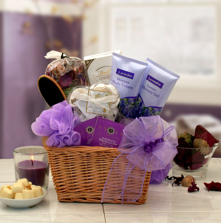 Women's Gift Baskets Spa Gift Basket for Her Sweet Blooms Spa Gift Basket  Mother's Day Gift Baskets deluxe spa products