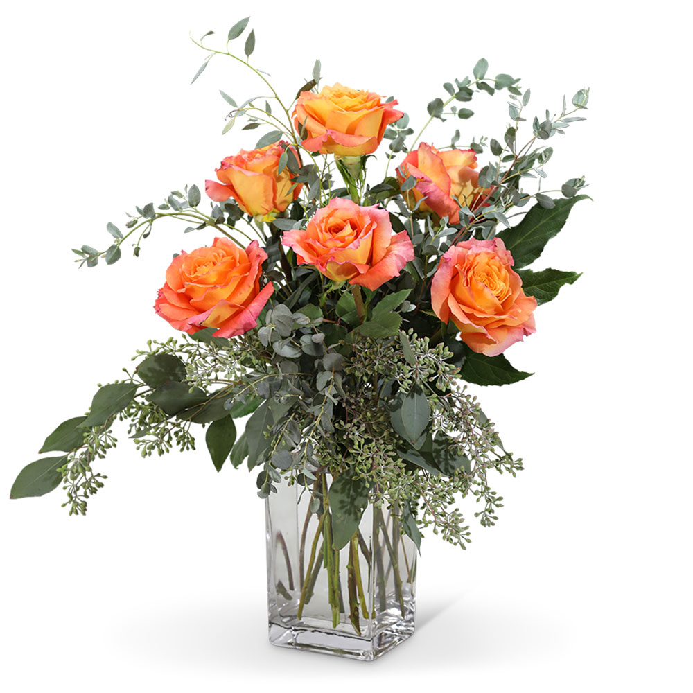 Free Spirit Roses (6) Flower Delivery Ottawa IL Blythe Flowers