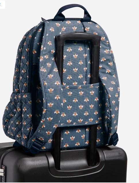 Vera Bradley CUSTOM Bees School Campus Large Laptop Backpack Vera Bradley Campus Laptop Backpack, Large, Windsurfer  main image 3