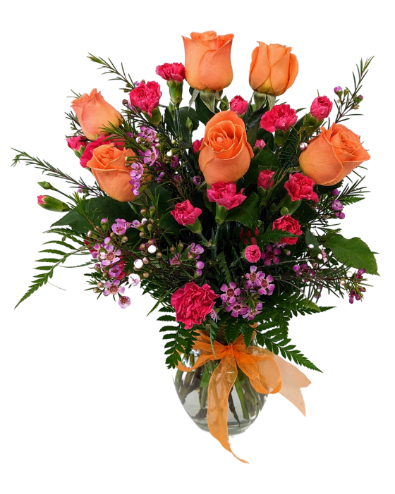 Lovely in Orange R-231 | Fiesta Flowers Plants & Gifts