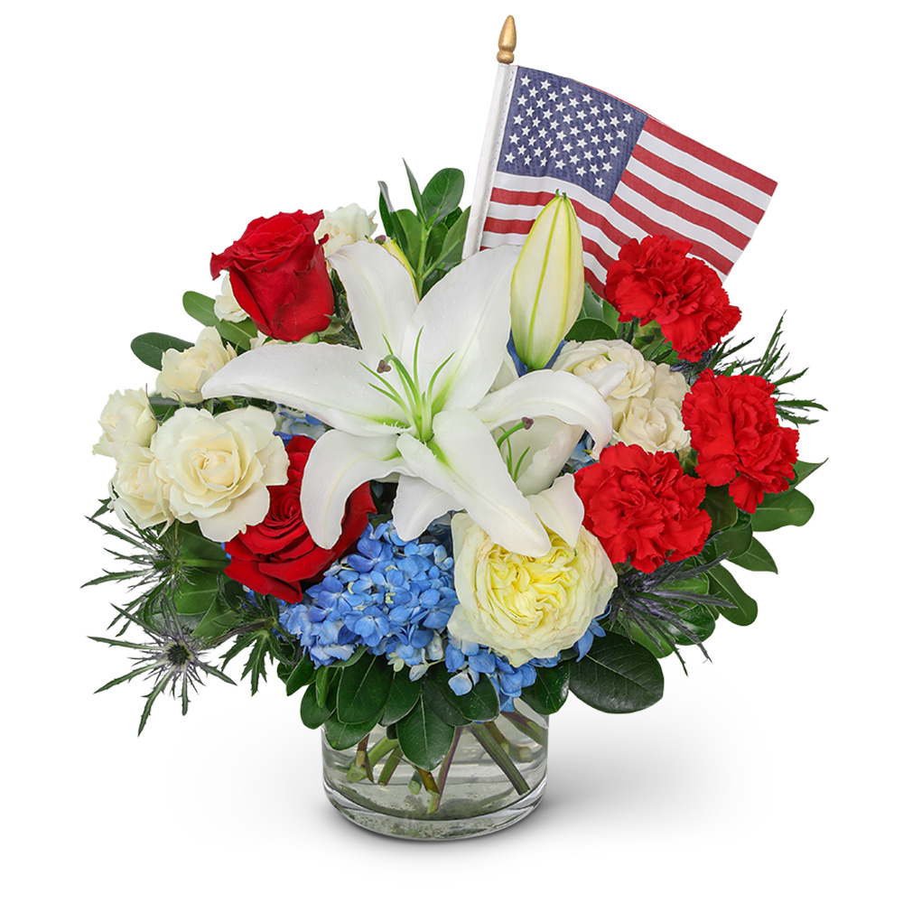 Patriotic Blooms Flower Delivery St Louis MO - Irene's Floral Design