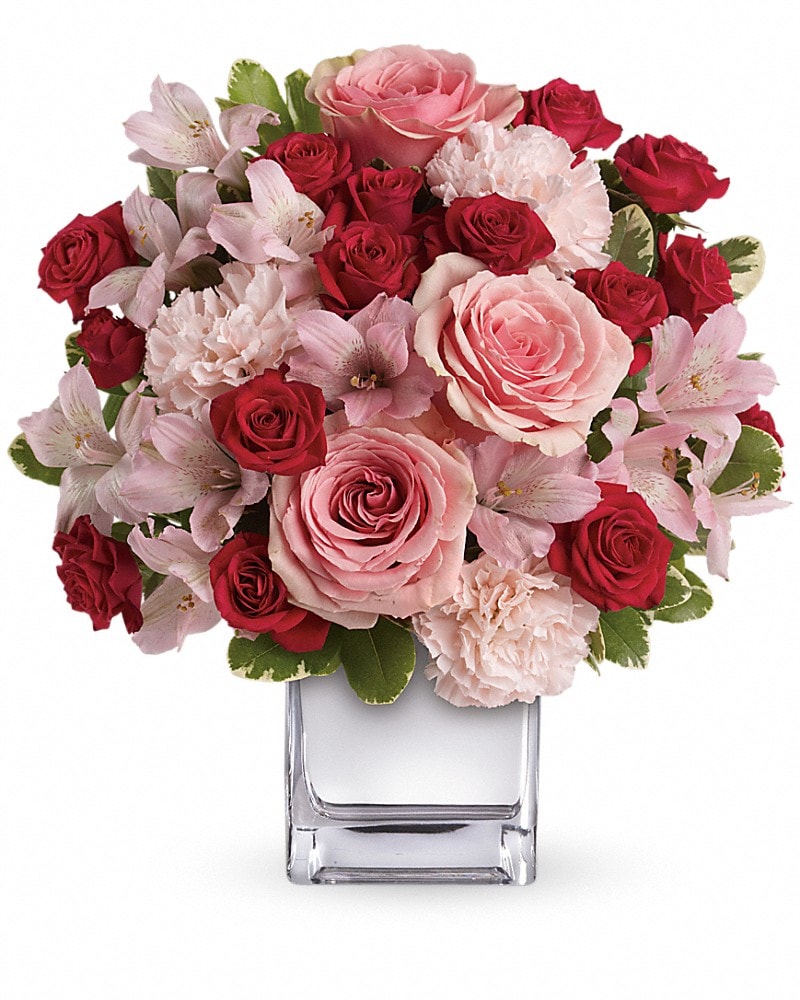 Teleflora Chevy With Roses Teleflora's Love That Pink Bouquet with Roses in Baltimore MD - Peace ...