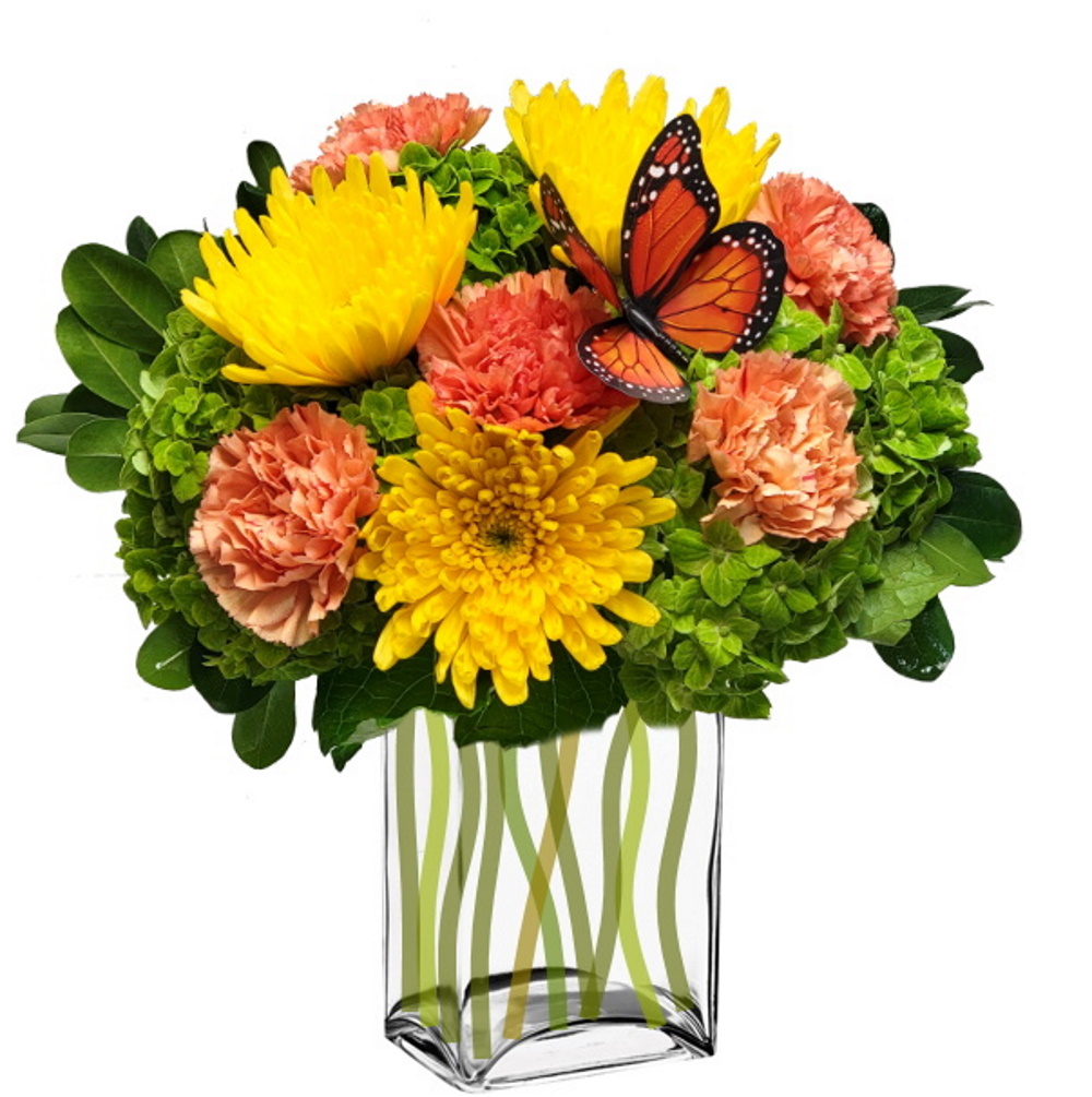Tangerine Floral Arrangement Florist Colorado Springs