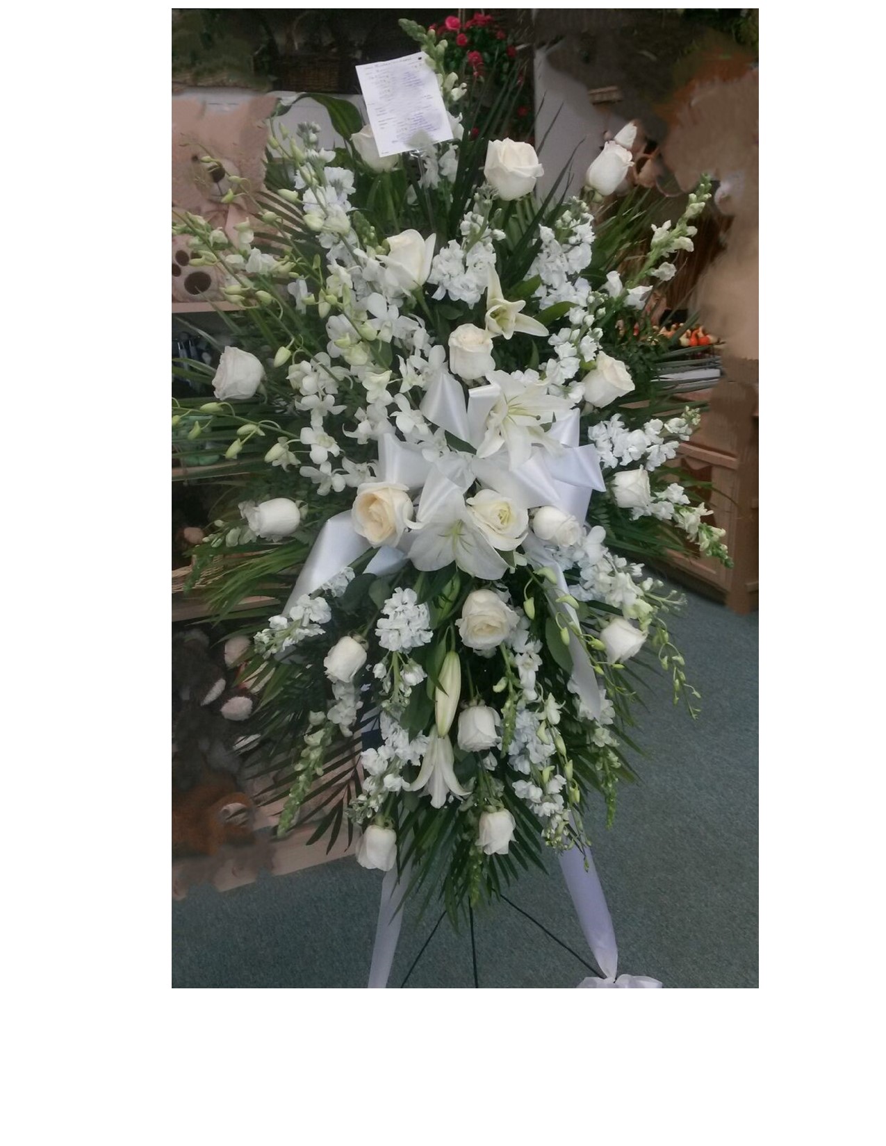 White Condolence Spray