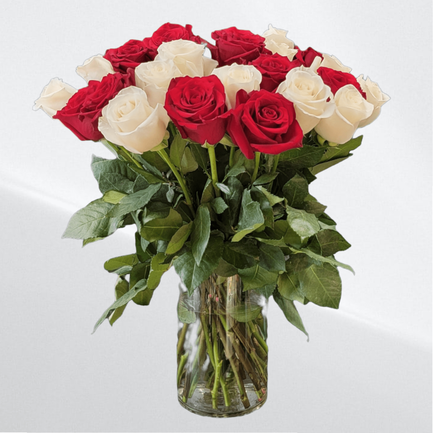 CLASSIC RED & WHITE Flower Delivery Las Vegas NV Vegas Rose Flowers