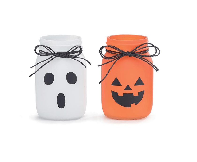 ASSORTED HALLOWEEN MASON JAR