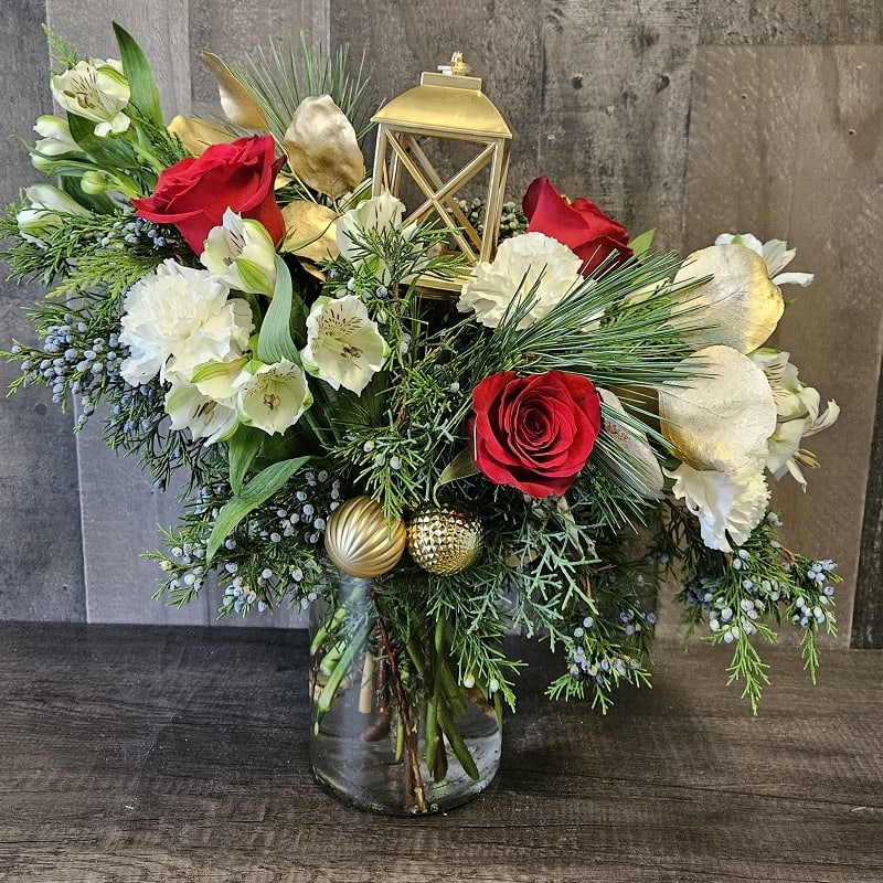 Holiday Blooms Flower Arrangement