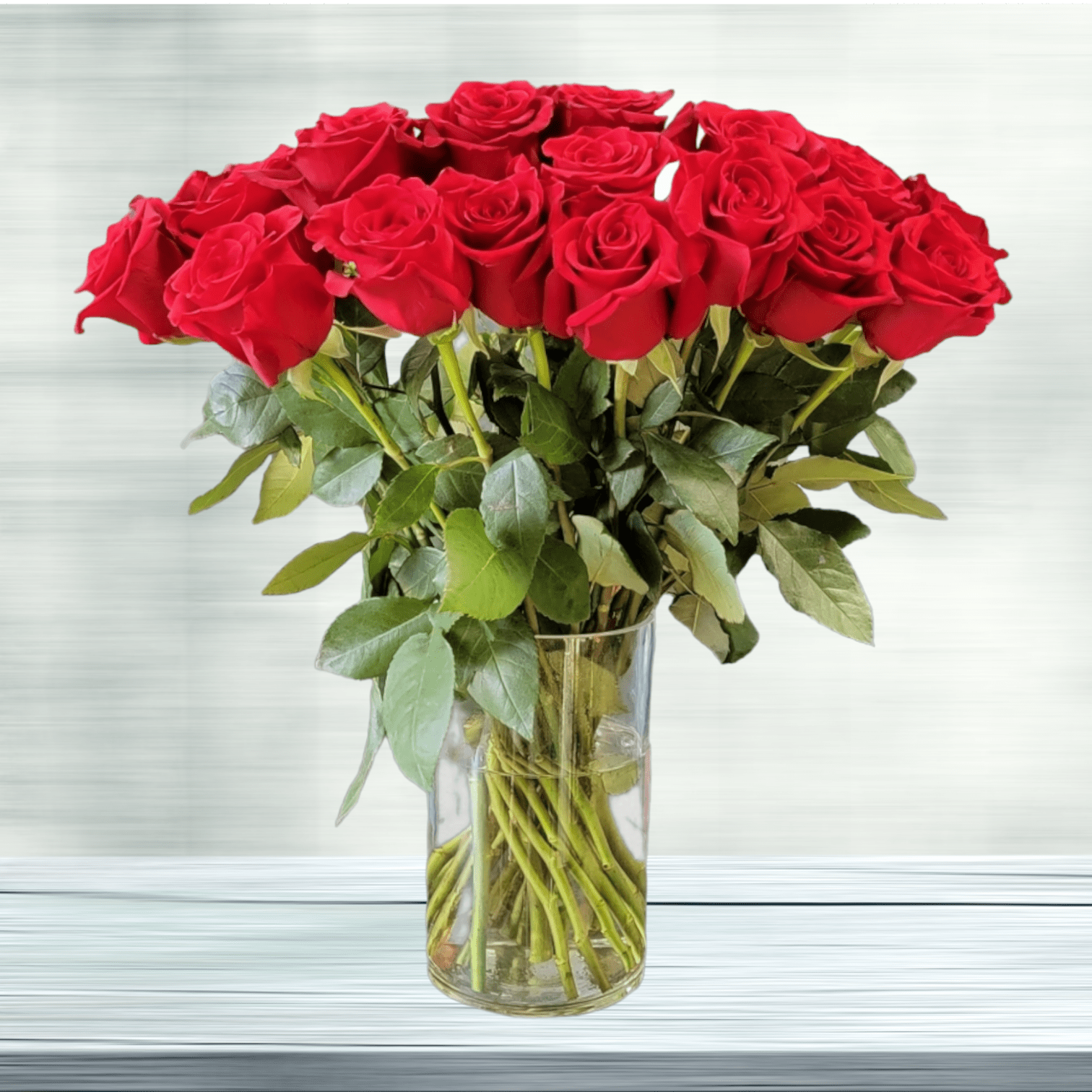 Two doz red roses wrap bouquet arranged by a florist in Las Vegas, NV :  Rosy Flowers Event Design