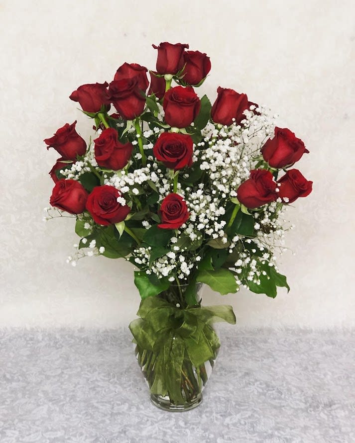 Rose Vase Flower Delivery Newport RI The Waters Edge Flowers