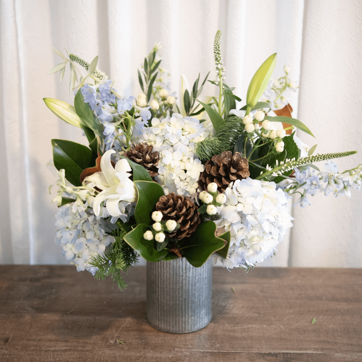 Artificial Flowers Frosty Winter Roses Bouquet